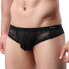 MenSexyWear String en dentelle VERY LOW Noir